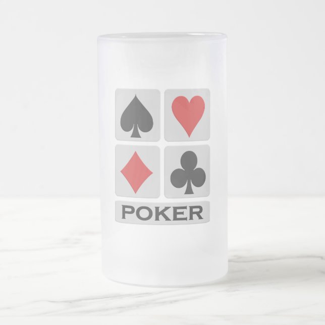 Poker mugg - välj stil & färg (Center)