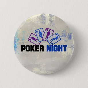 Poker Natt med uppspelningskort Knapp