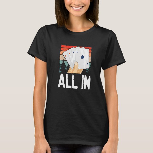 Poker Night Casino Home Roligt Big Stakes Texas T Shirt (Framsida)
