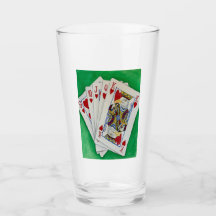 Poker Night Glass