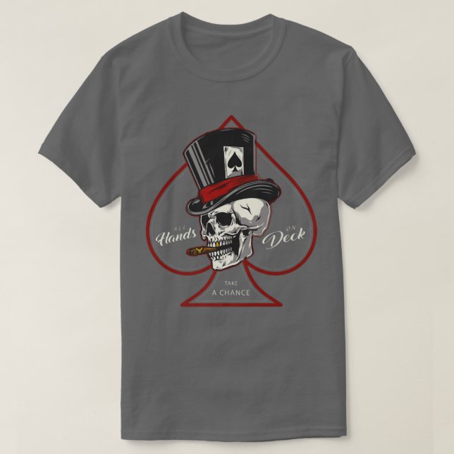 Poker och cigarr t shirt (Design framsida)
