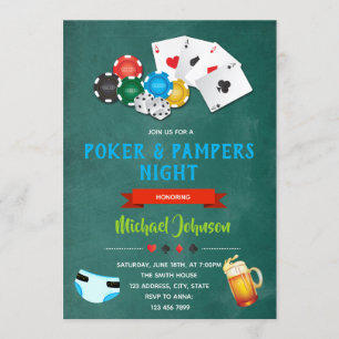 Poker- och tidningsbjudande inbjudningar