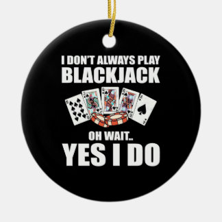 Poker Oh, vänta tills jag gör det Julgransprydnad Keramik