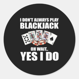 Poker Oh, vänta tills jag gör det Runt Klistermärke