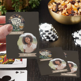 Poker Pappa Min Pappa Personlig Foto Casinokort