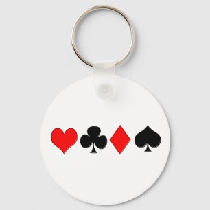 Poker passar Keychain Nyckelring