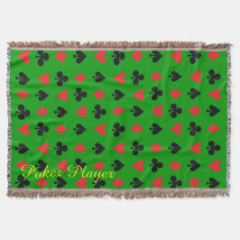 Poker Player Card Kostym Filt