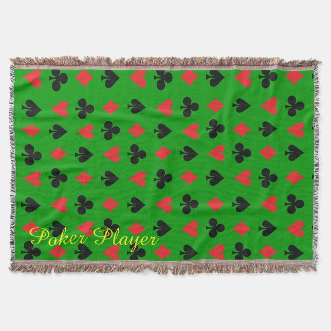 Poker Player Card Kostym Filt (Framsidan)