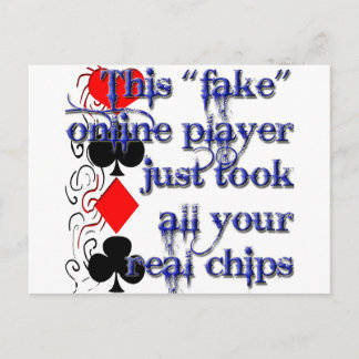 Poker Player-design Vykort
