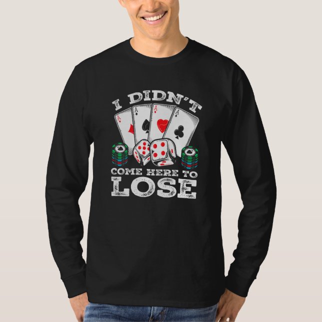 Poker Player Quote Texas Holdem Spelare Humor Prem T Shirt (Framsida)