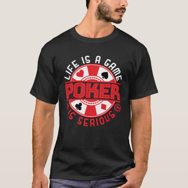 Poker Player spelar spel Manar Kvinnor i spel T Shirt (Framsida)