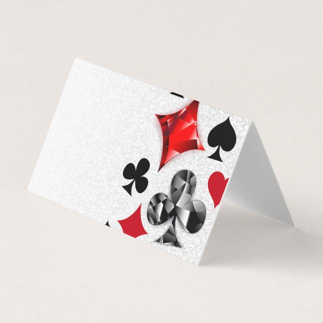 Poker Player Spelare spelar kort Kostym Las Vegas (Framsida)