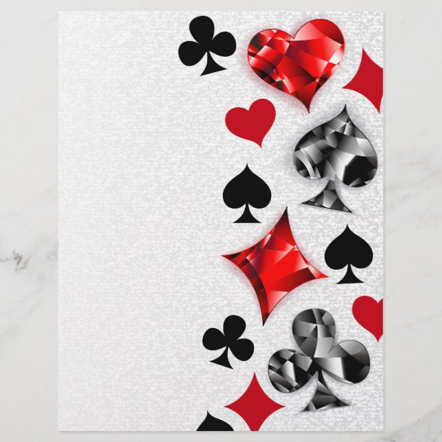 Poker Player Spelare spelar kort Kostym Las Vegas (Framsida)
