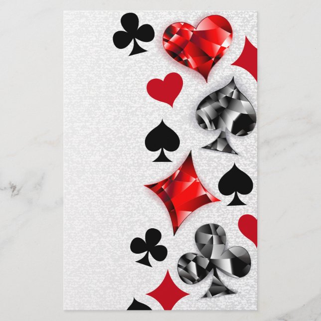 Poker Player Spelare spelar kort Kostym Las Vegas (Framsida)