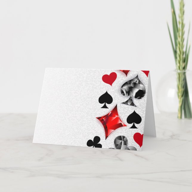 Poker Player Spelare spelar kort Kostym Las Vegas (Framsida)