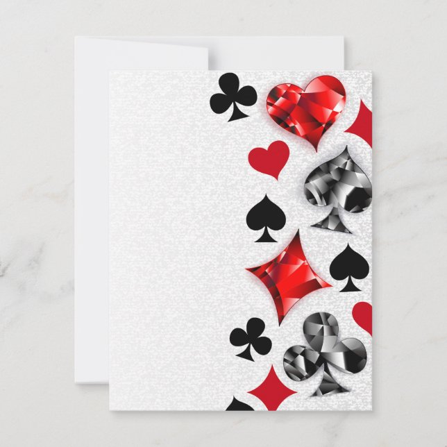 Poker Player Spelare spelar kort Kostym Las Vegas (Framsida)