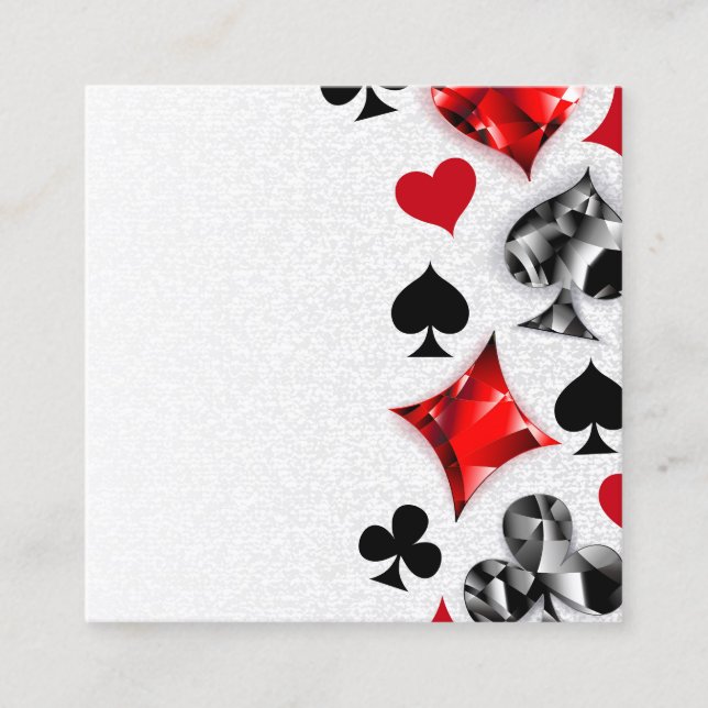 Poker Player Spelare spelar kort Kostym Las Vegas (Framsida)