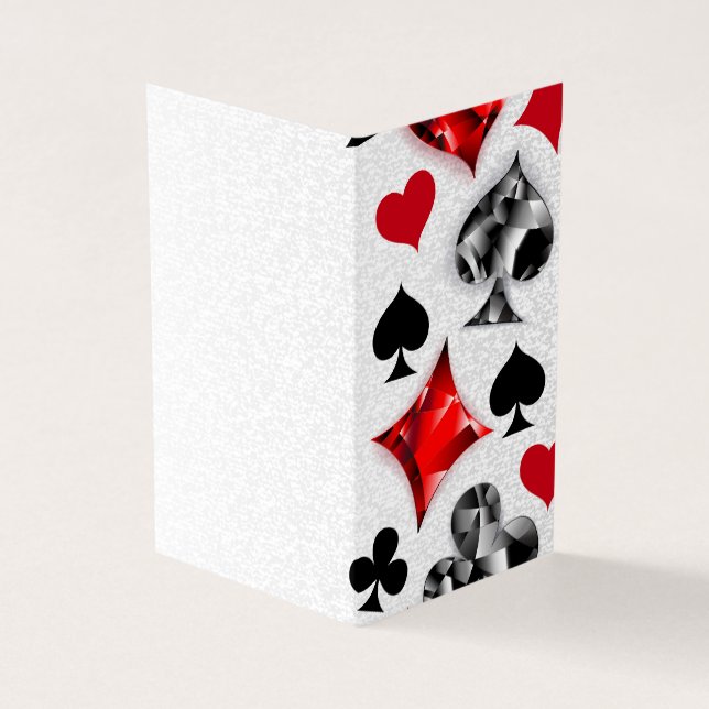 Poker Player Spelare spelar kort Kostym Las Vegas (Utsida)