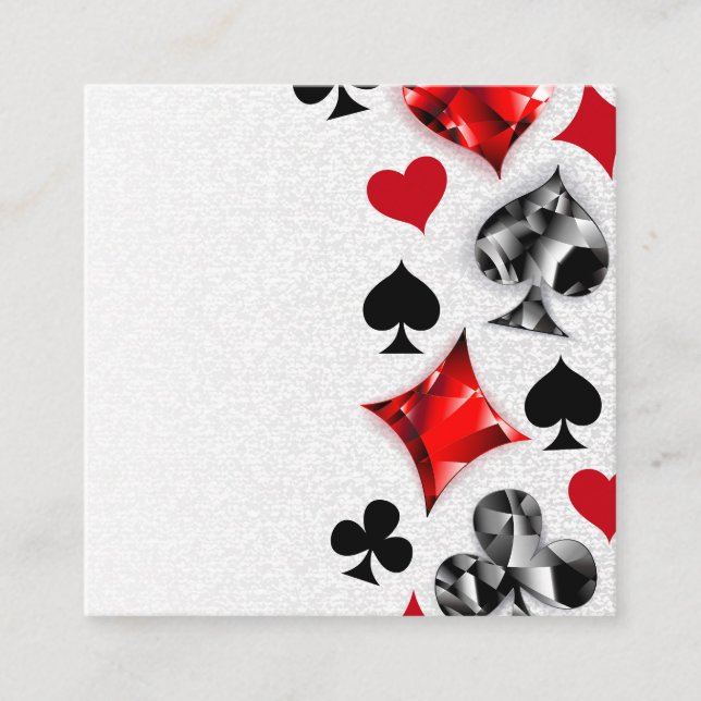 Poker Player Spelare spelar kort Kostym Las Vegas (Framsida)