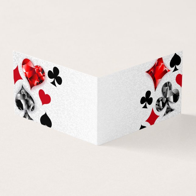 Poker Player Spelare spelar kort Kostym Las Vegas (Utsida)