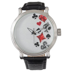 Poker Player Spelare spelar kort Kostym Las Vegas Armbandsur