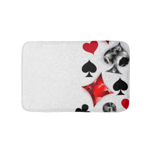 Poker Player Spelare spelar kort Kostym Las Vegas Badrumsmatta