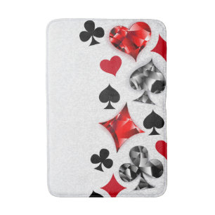Poker Player Spelare spelar kort Kostym Las Vegas Badrumsmatta