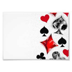 Poker Player Spelare spelar kort Kostym Las Vegas Fototryck