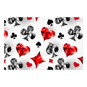 Poker Player Spelare spelar kort Kostym Las Vegas Fototryck