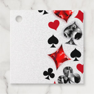 Poker Player Spelare spelar kort Kostym Las Vegas Gåvor Etiketter
