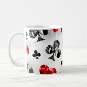 Poker Player Spelare spelar kort Kostym Las Vegas Kaffemugg