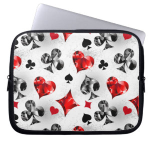 Poker Player Spelare spelar kort Kostym Las Vegas Laptop Fodral