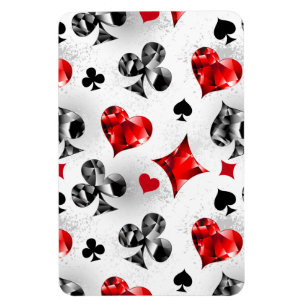 Poker Player Spelare spelar kort Kostym Las Vegas Magnet