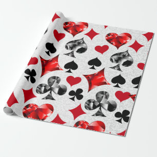 Poker Player Spelare spelar kort Kostym Las Vegas Presentpapper