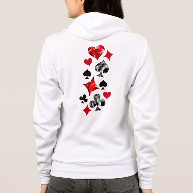 Poker Player Spelare spelar kort Kostym Las Vegas T Shirt (Baksida)
