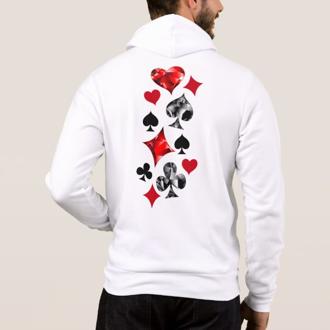 Poker Player Spelare spelar kort Kostym Las Vegas T Shirt (Baksida)