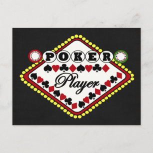 Poker Player Vykort