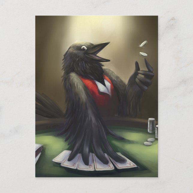 Poker Player Vykort (Framsida)