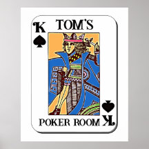 Poker-Poster - Anpassade - Kung i Spades