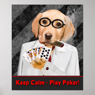 POKER POSTER - BEHÅLLANS LUGN - SPELA POKER