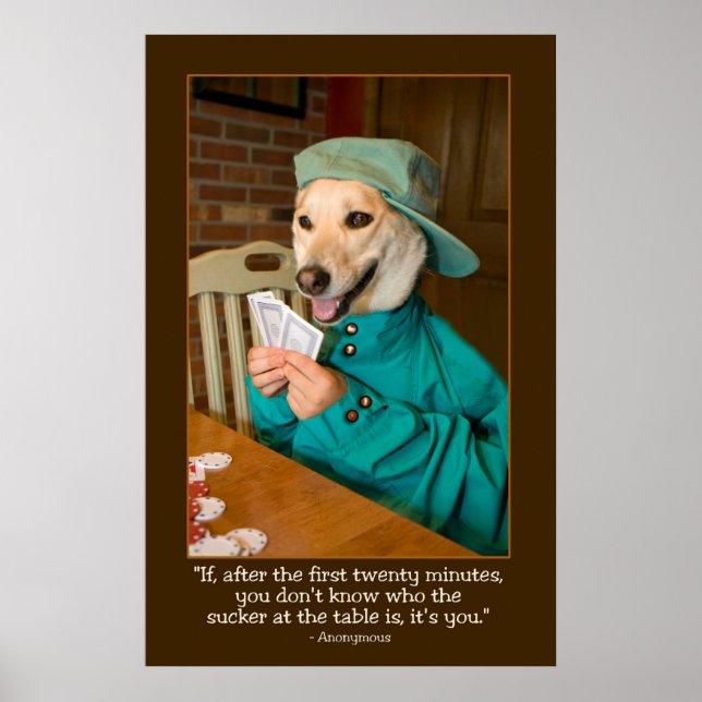 Poker-Poster (Hund) Poster (Framsidan)