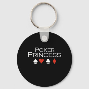 Poker Princess T-shirt white Nyckelring