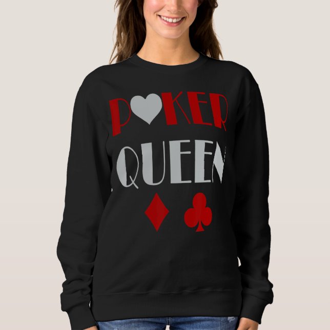 Poker Queen Poker 1 T Shirt (Framsida)