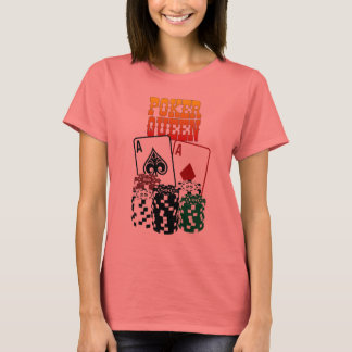 Poker Queen - Två Ess och Chip T Shirt