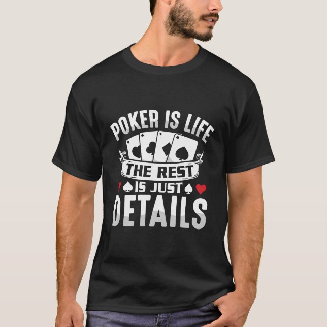 Poker Rest är bara information om Casino Poker T Shirt (Framsida)
