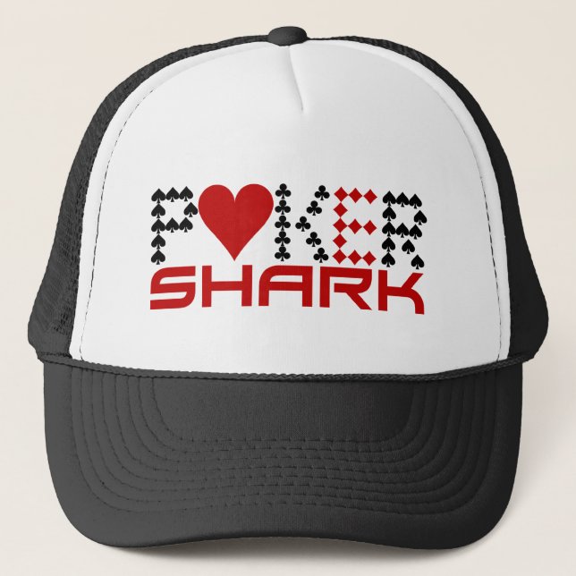 Poker Shark hat Truckerkeps (Framsida)