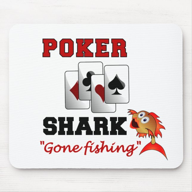Poker Shark mousepad Musmatta (Framsidan)