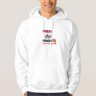 Poker Shark-skjorta - välj stil & färg Hoodie