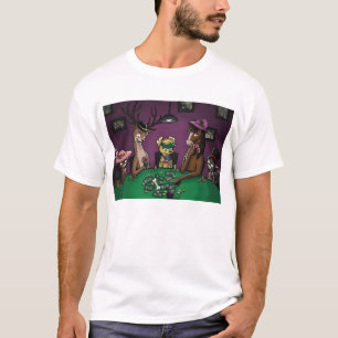 Poker som leker djurskjortan tee shirt