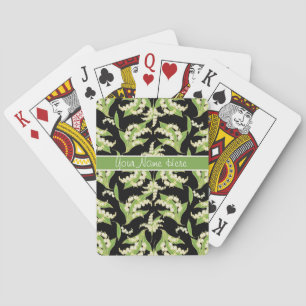 Poker som leker kort: Liljekonvaljer svart Kortlek